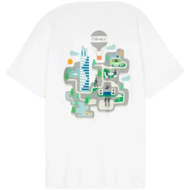 Flâneur T-Shirt t-shirt logo weiß
