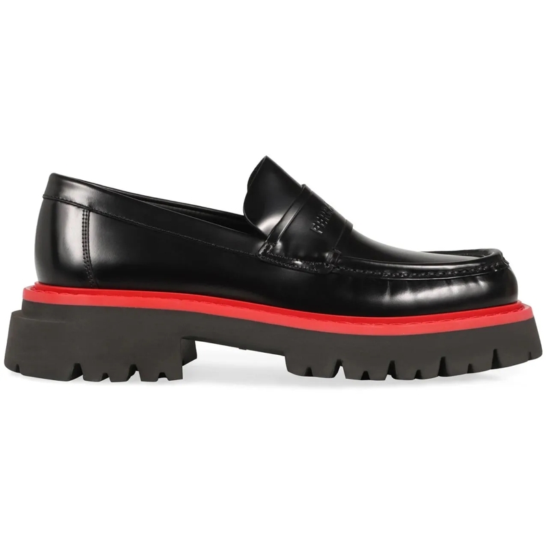Salvatore Ferragamo T-Shirt SALVATORE Ferragamo leather loafers schwarz