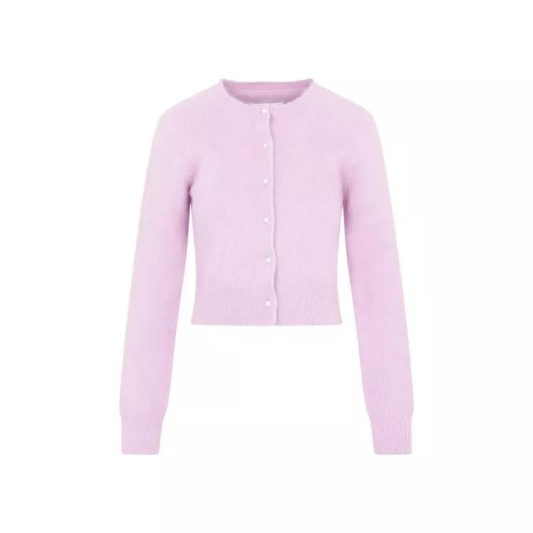 Maison Margiela - Acid Lavander Angora Cardigan - Größe M - pink