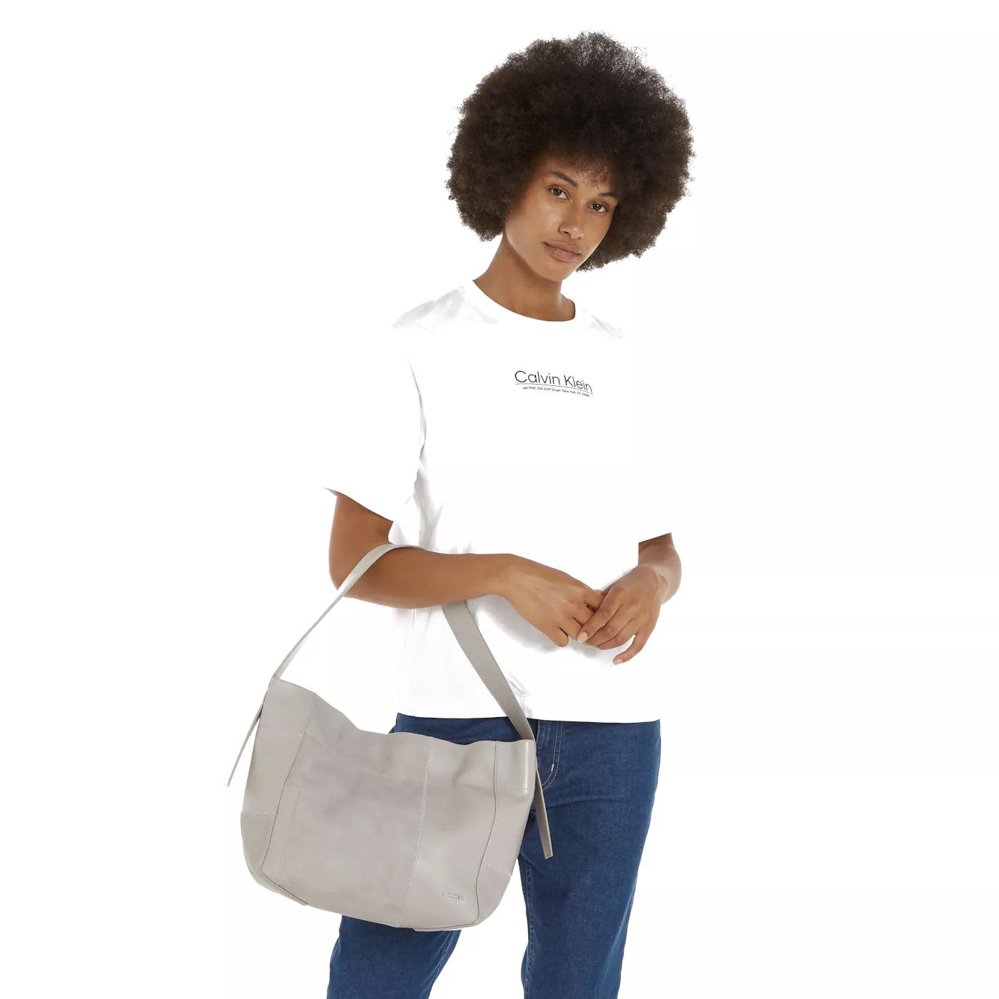 Calvin Klein Minimalistische Schoudertas Sand Beige Dames