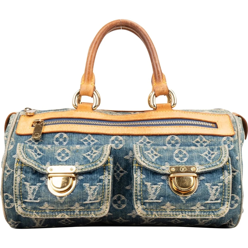 Louis Vuitton Tote Louis Vuitton Denim Monogram Neo Speedy 30 Handbag blau
