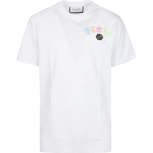 Philipp Plein T-Shirts Embroidered T-shirt White weiß