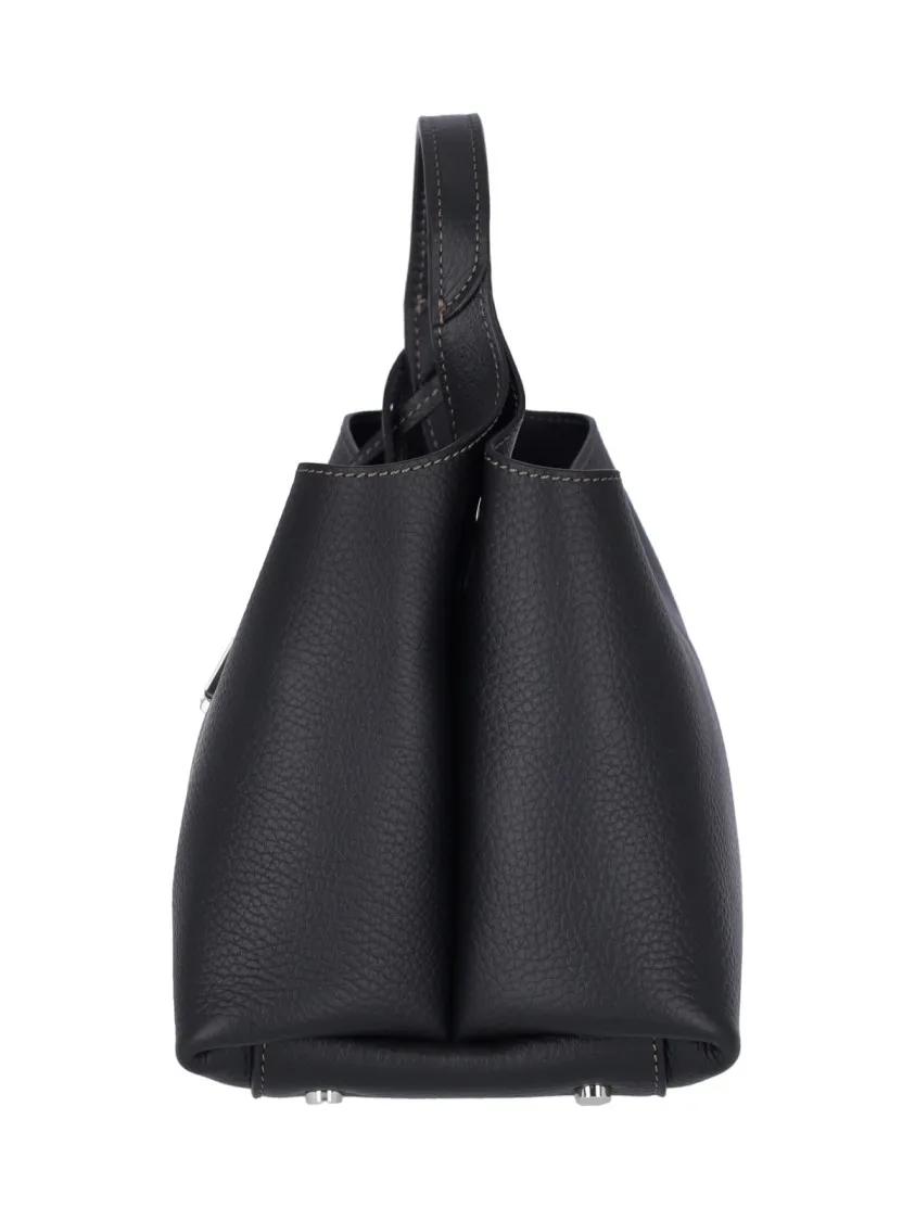 Thumbnail - Tod's Hobo Bags - Structured Pebbled Texture Shoulder Bag - Gr. unisize - in Schwarz - für Damen