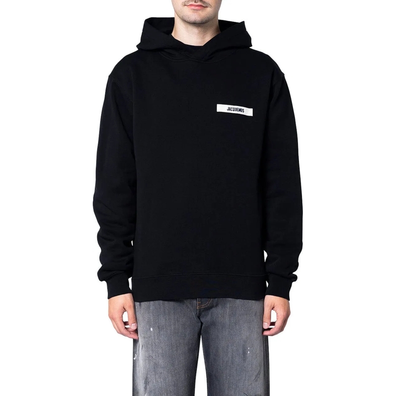 Jacquemus  LE HOODIE GROS GRAIN BLACK schwarz