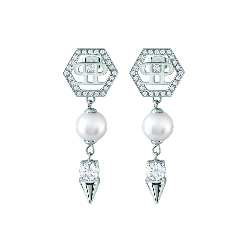 Philipp Plein Ohrstecker Ohrringe Rhapsody silber