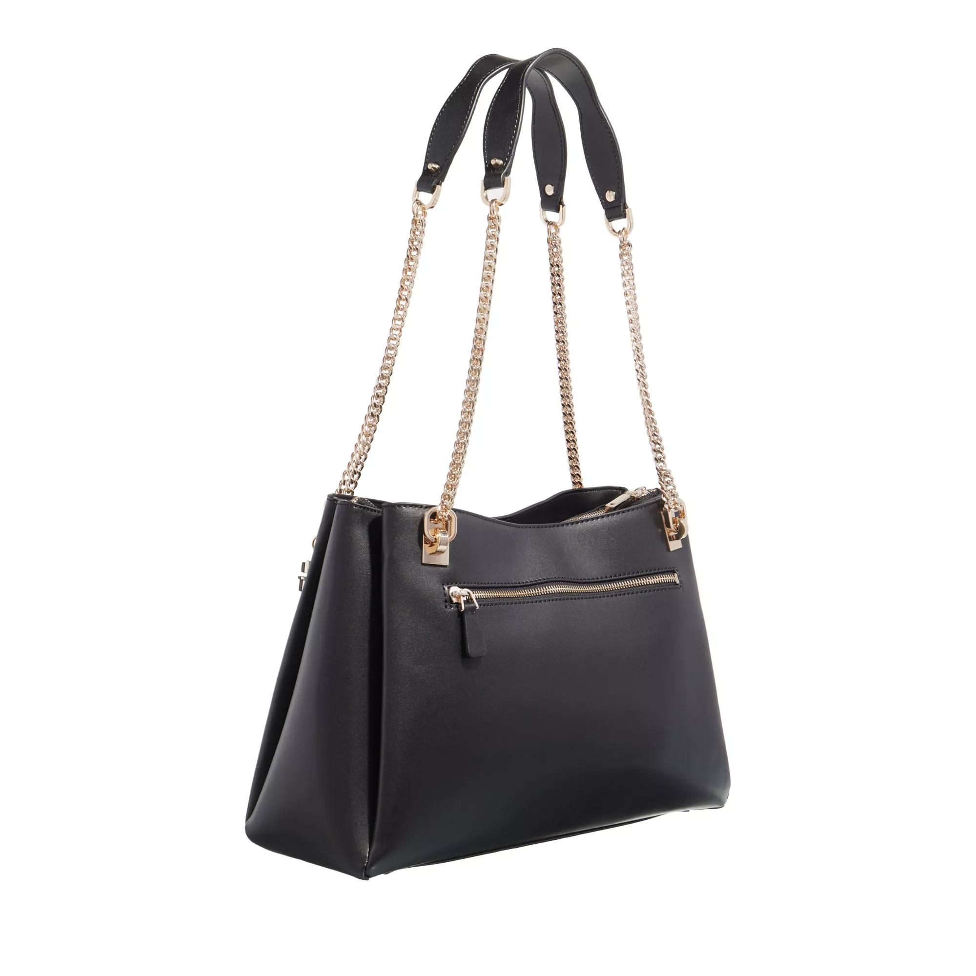 Guess Zwarte Schoudertas Elliette Carryall Black Dames