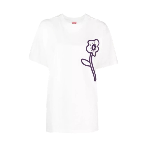 Kenzo T-Shirt mit Schriftzug 02 blanc casse 02 blanc casse 
