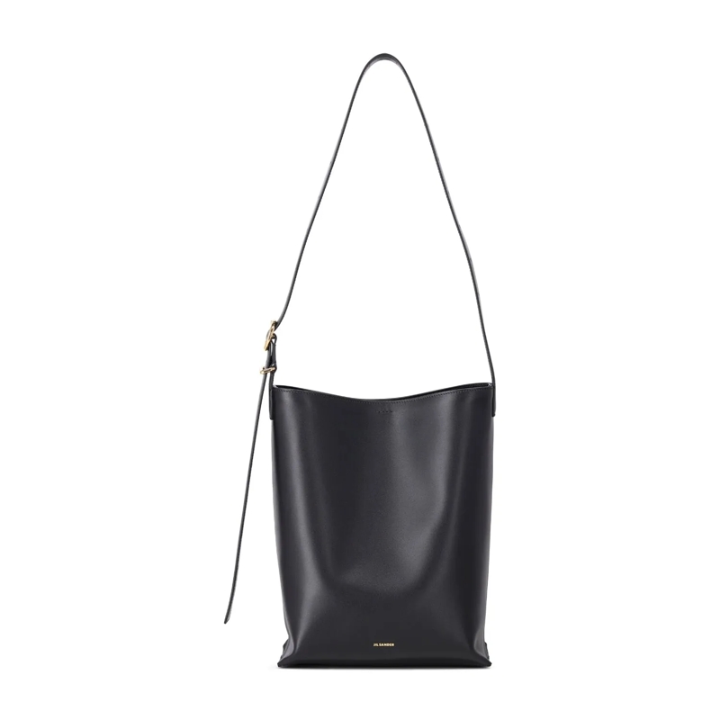 Jil Sander Tote Tote Bag aus Leder Schwarz