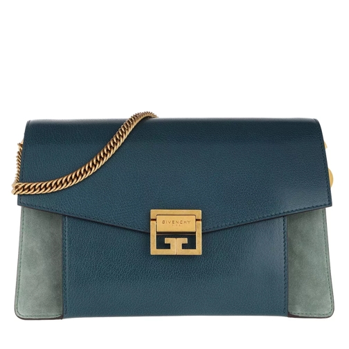 Givenchy Medium GV3 Bag Leather Blue Pistachio Axelremsväska
