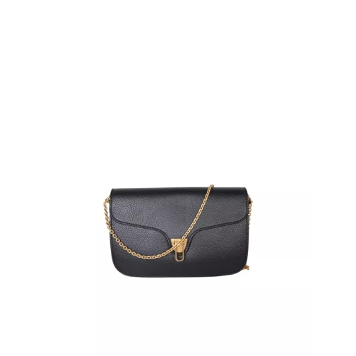 Coccinelle Golden Chain Shoulder Strap Bag Black Crossbodytas