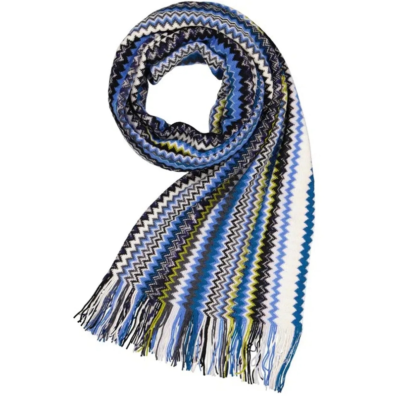 Missoni Écharpe en laine Scarfs Blue blau