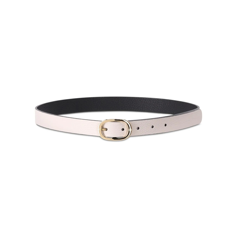 AIGNER Ceinture Gürtel aus Leder Creme