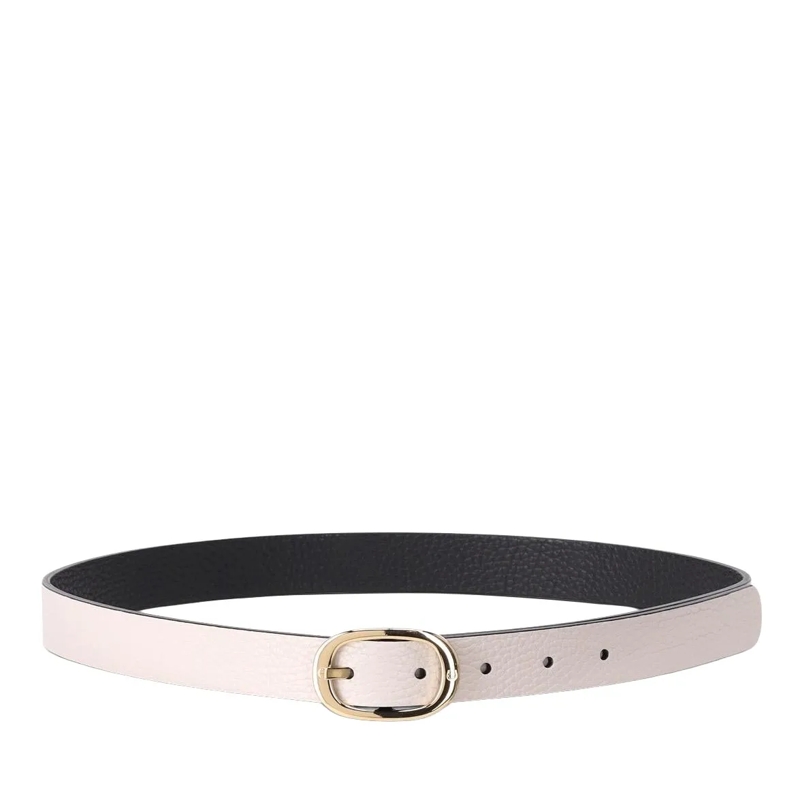 AIGNER Ceinture Gürtel aus Leder Creme