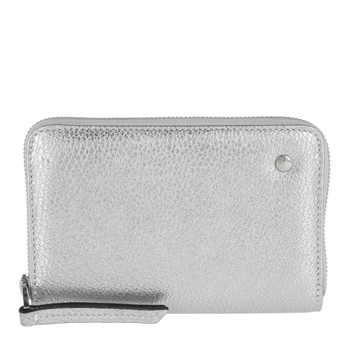Abro Shimmer Leather Wallet White / Whitegold Ritsportemonnee