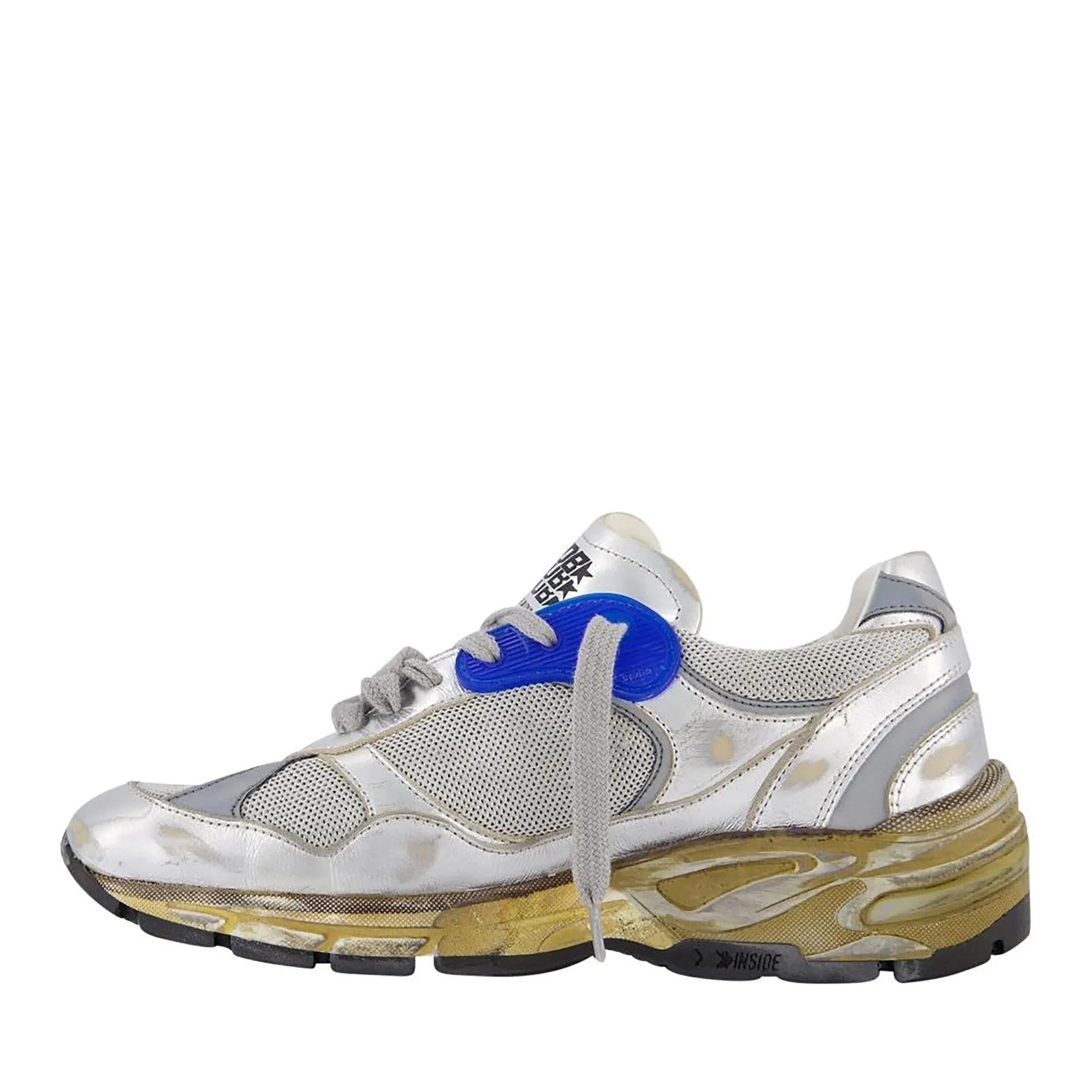 Golden Goose Low-Top Sneakers Dad Running Sneakers in staalgrijs