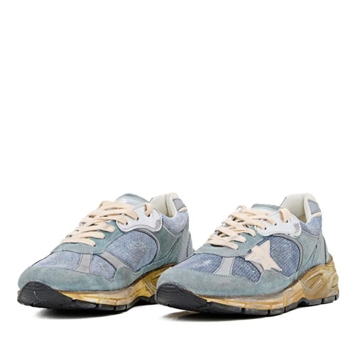 Golden Goose Running Dad Suede Leather Sneakers Blue Low-Top Sneaker