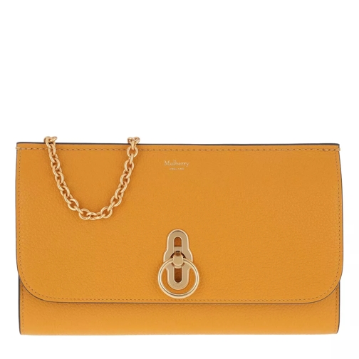 Mulberry Amberley Clutch Leather Deep Amber Pochette