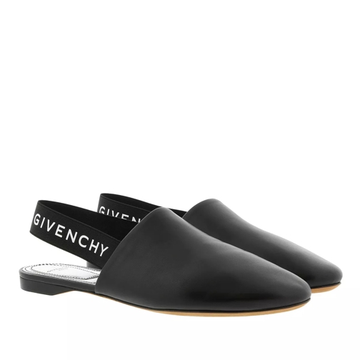Givenchy Sling Back Givenchy Stars Flat Mule Black/Silver Slip-in skor