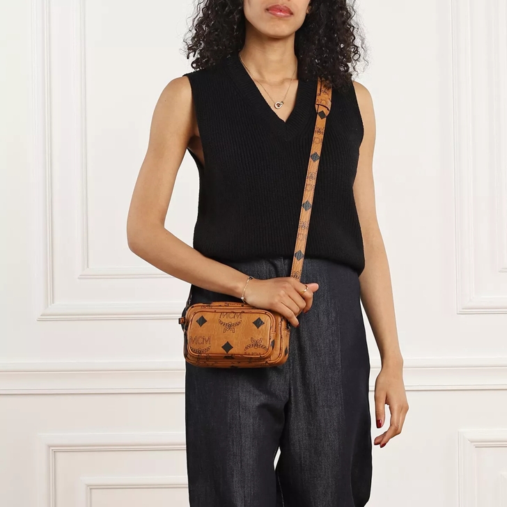 X-Mini Aren Tote in Visetos Cognac