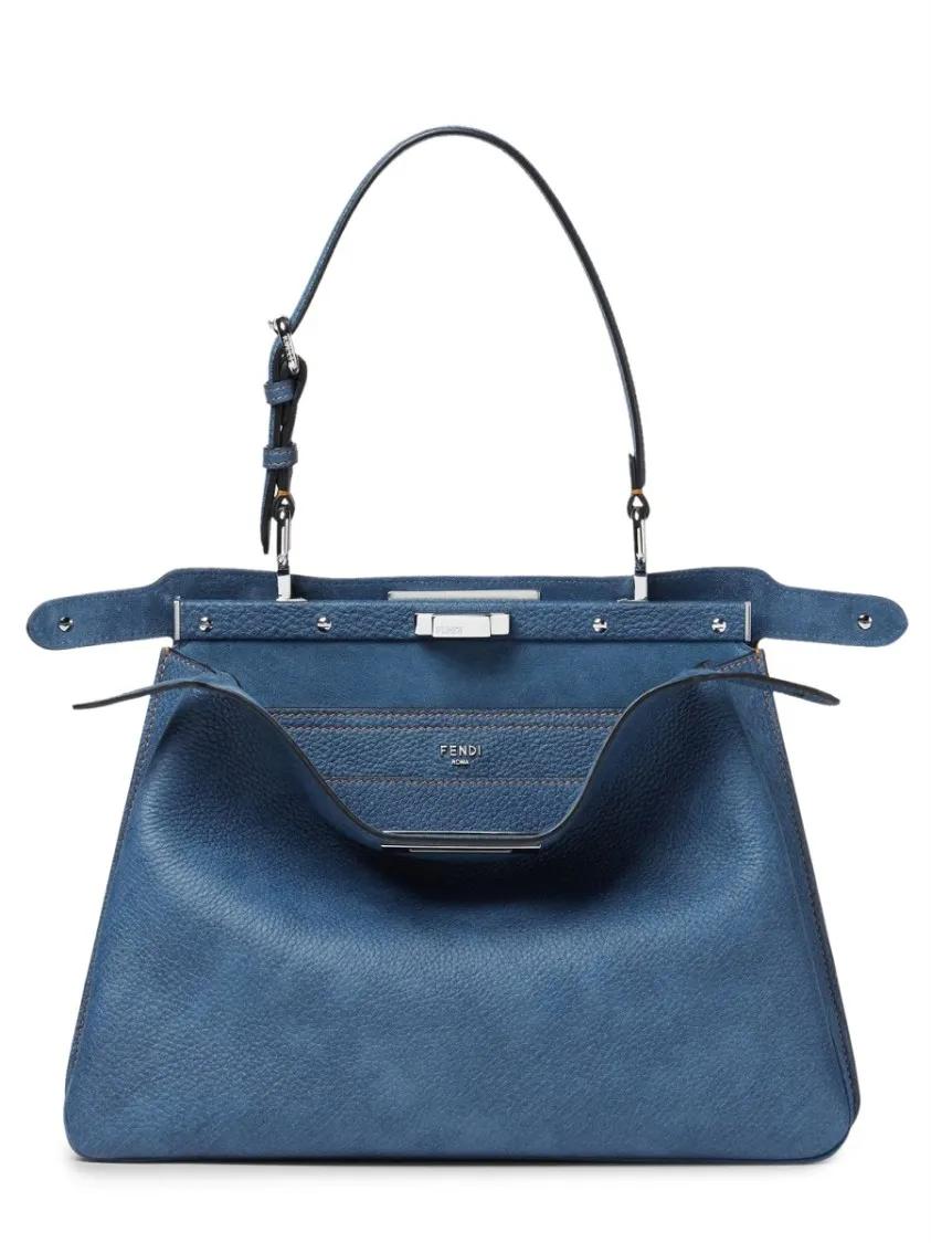 Fendi Hobo bags Bag "Peekaboo Soft" Medium in blauw