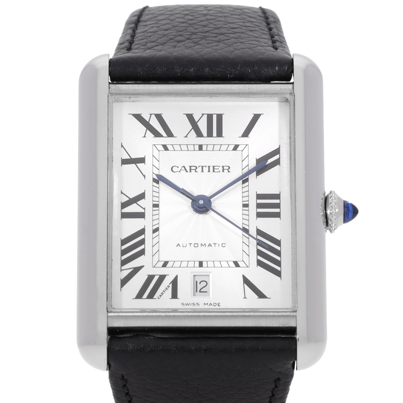 Cartier Automatikuhr Tank Silber