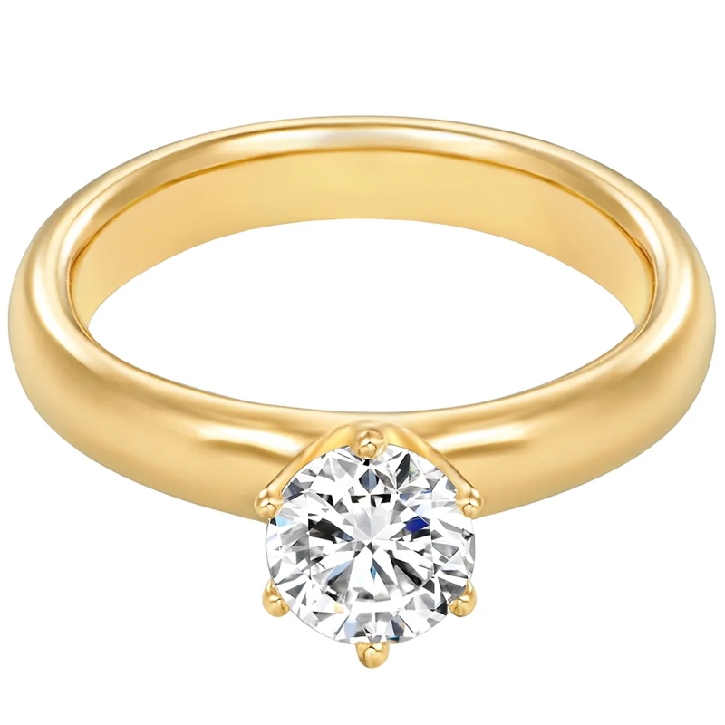 Trilani Ring Sterling Silber Ring Zirkonia gold