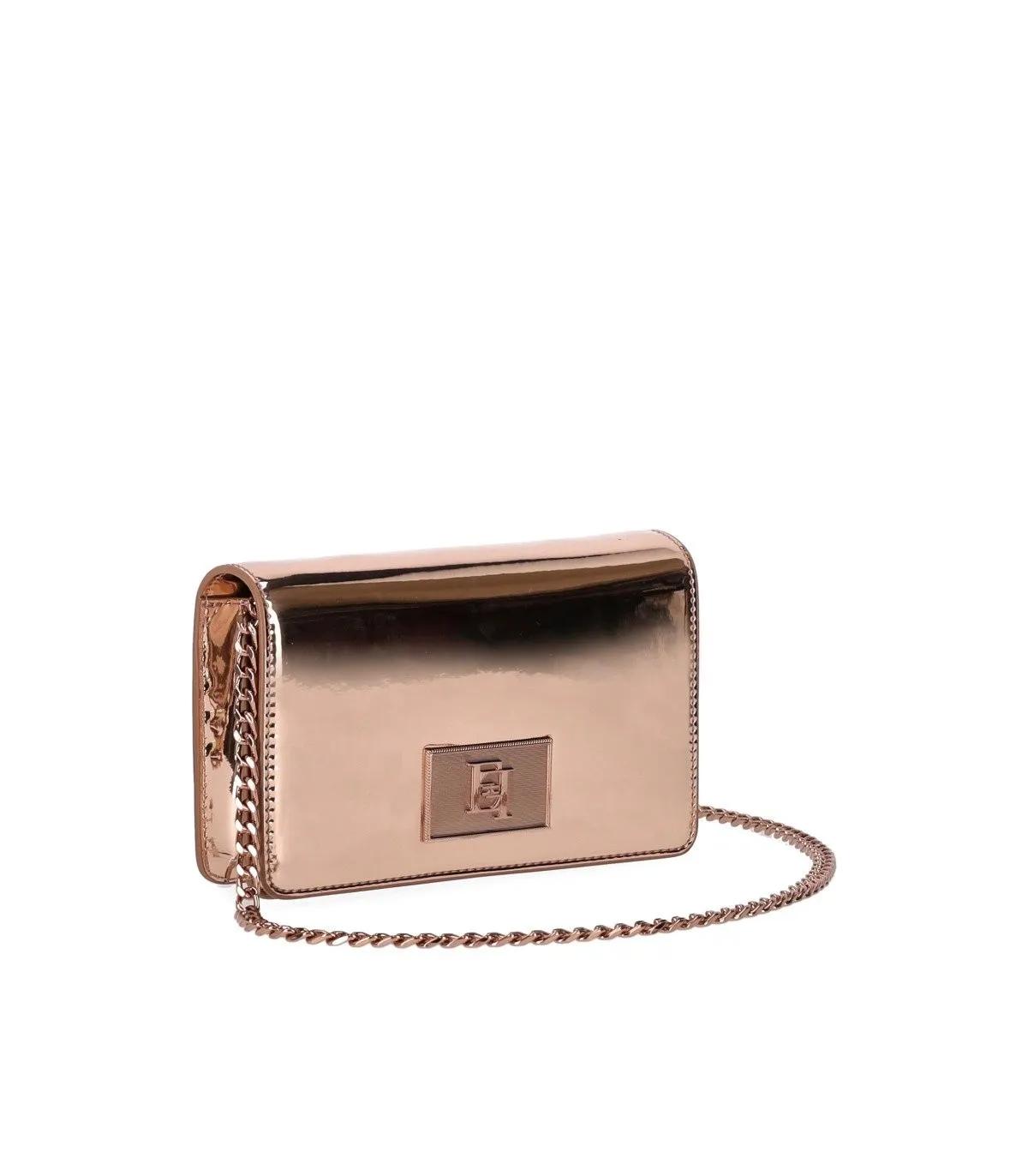 Elisabetta Franchi Crossbody bags SKIN UMHÄNGETASCHE MIT SPIEGELE in poeder roze