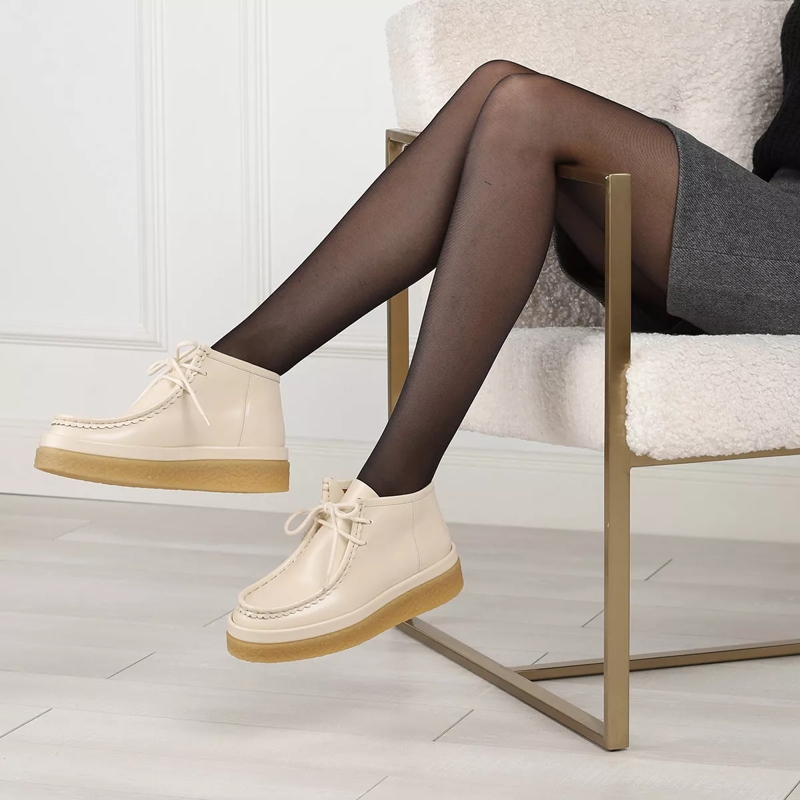Chloé Schnürschuhe Allacciata Boots Eggshell(Image 2)