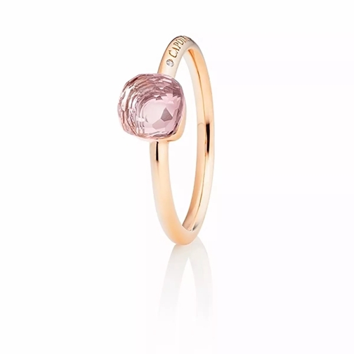 Capolavoro Ring Happy Holi Rose Quartz Pink Diamond Rosegold Solitaire Ring