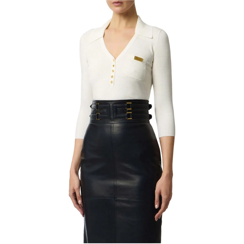 Elisabetta Franchi  Elisabetta Franchi Women's Knitted Sweater Sweater weiß(Image 3)