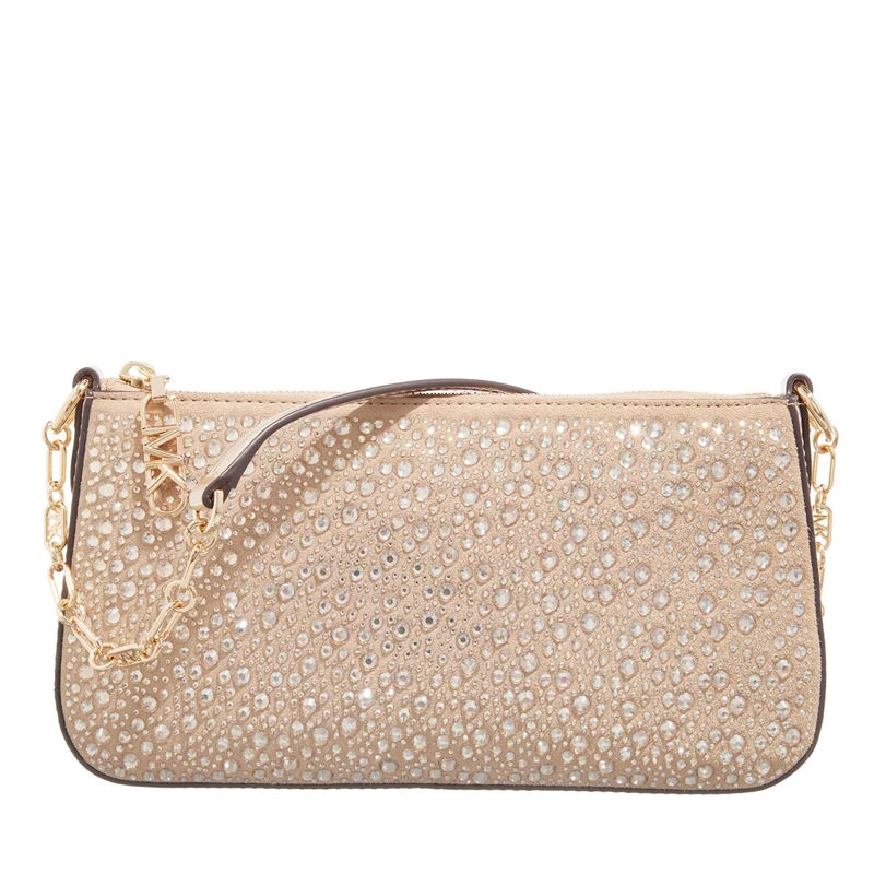 MICHAEL Michael Kors Pochette Empire Medium Chain Pouchette Pale Gold