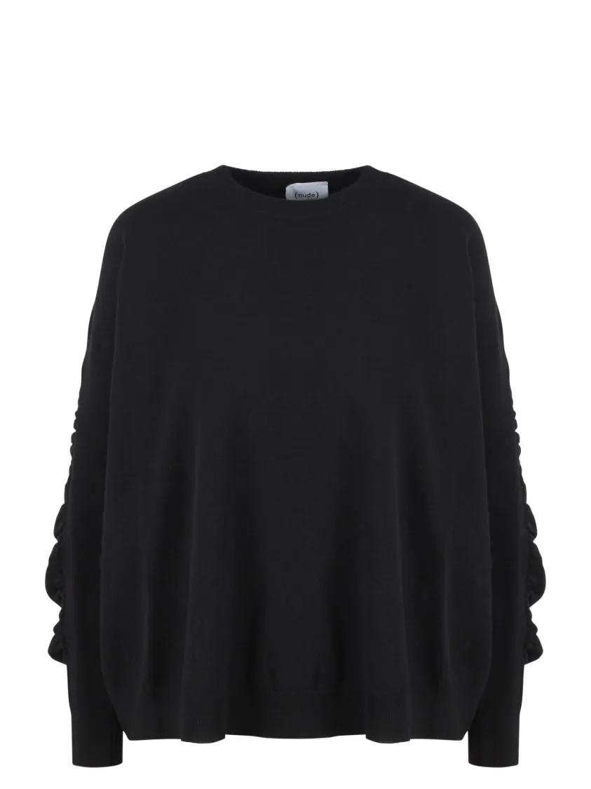 NUDE - Crew Neck Knit - Größe 38 - schwarz