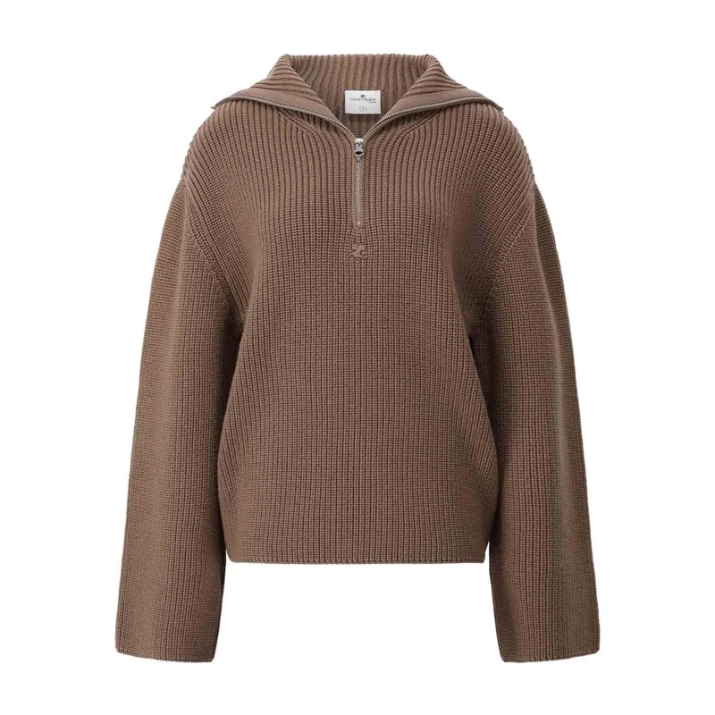 Courrèges Trui Troyer aus Merinowolle Braun