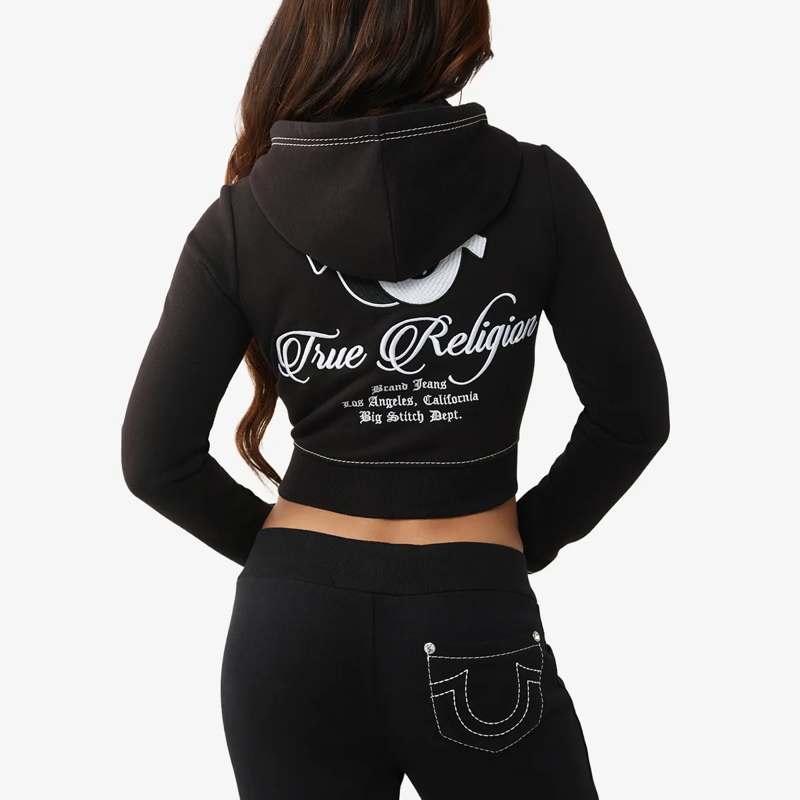 True Religion Blouson Zip-Hoodie schwarz(Image 5)
