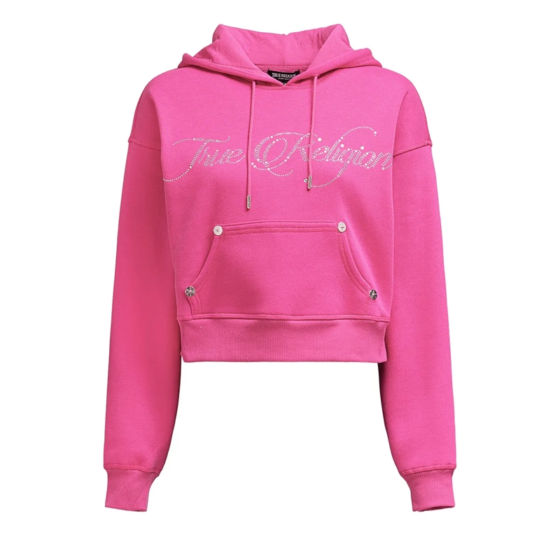True Religion  Hoodie Cropped pink