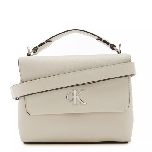 Calvin Klein Calvin Klein Minimal Monogram Weiße Handtasche K60 Weiß Borsetta a tracolla