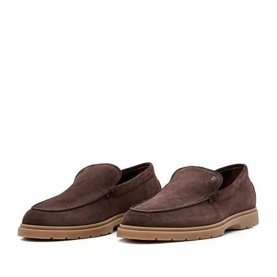 Tod%27s Loafers & Ballerinas - Mocassino Suede Marrone - Gr. 10 - in Braun - für Damen