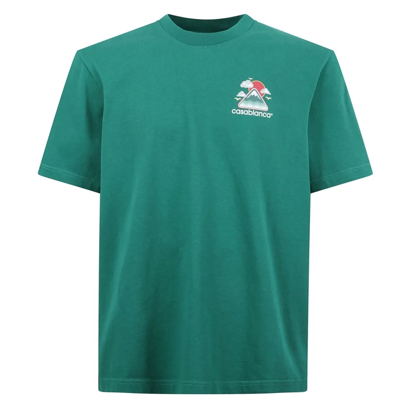 Casablanca T-Shirt Front Logo T-Shirt Green