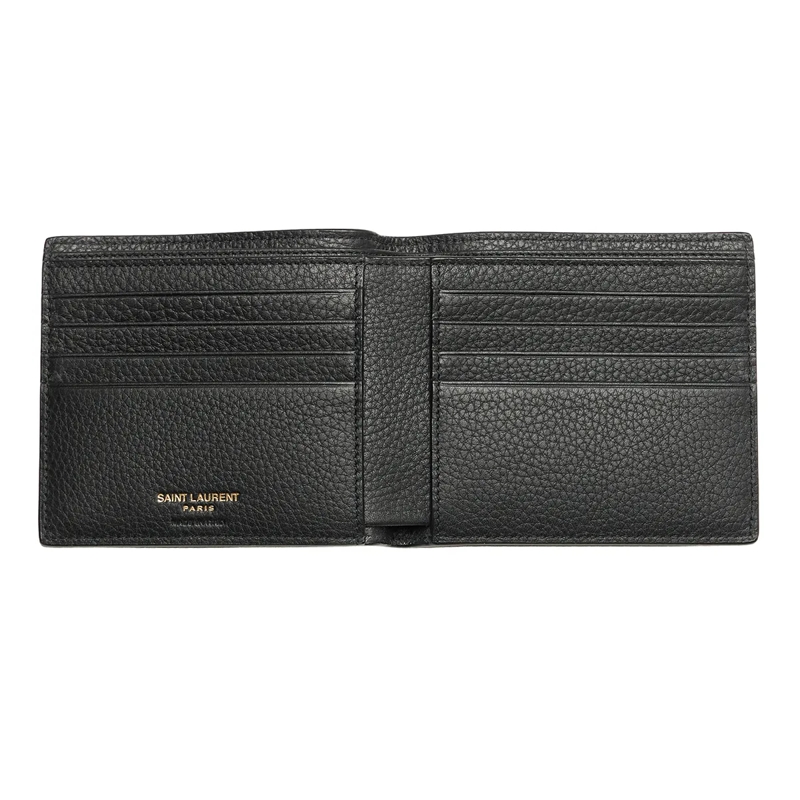 Saint Laurent Bi-Fold-Portemonnaie Cassandre Wallet Nero(Image 5)