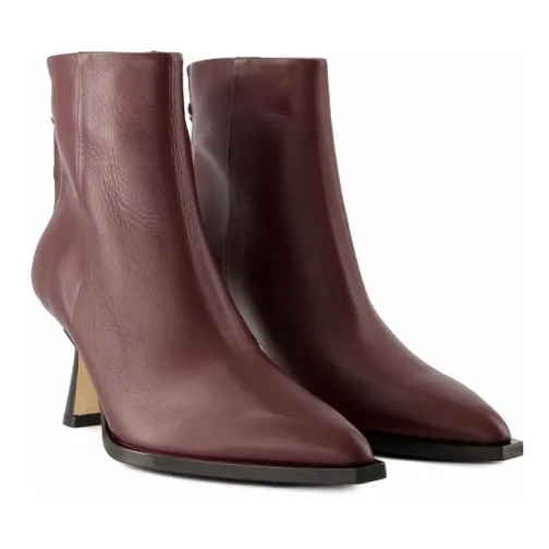 Aeydē Kala Ankle Boots - Leather - Red Red Bottine