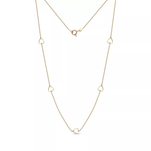 DIAMADA Heart Necklace  18KT Yellow Gold Mittellange Halskette