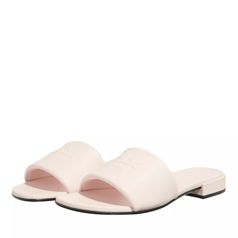 Kenzo Slides Oki Flat Mules Faded Pink