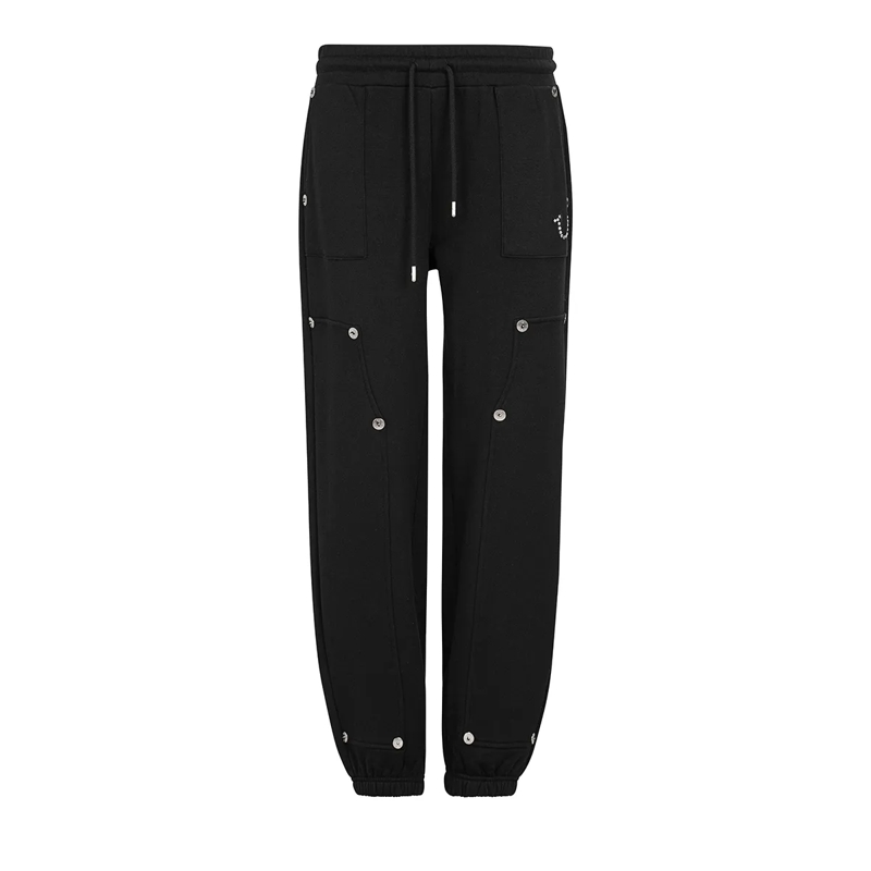 True Religion Jogginghose Sweathose STUDDED CARPENTER schwarz