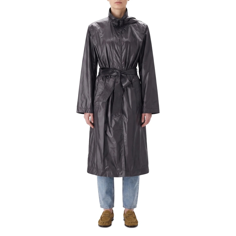 Saint Laurent  Trenchcoat aus Nylon schwarz(Image 2)