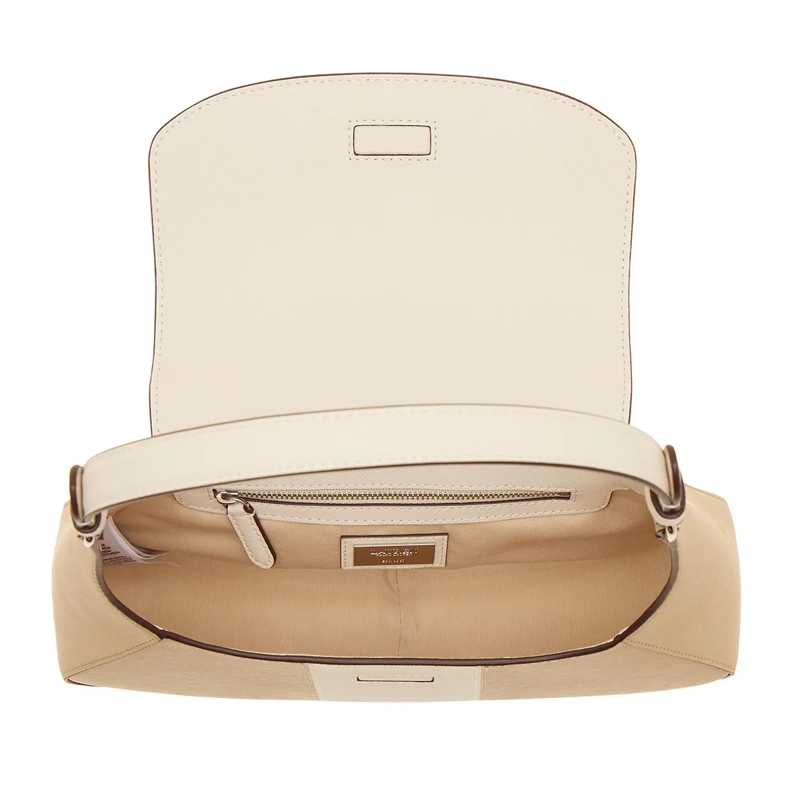Lauren Ralph Lauren Schultertasche Schylar-Shoulder Bag-Medium Birch Tan/Soft White(Image 6)