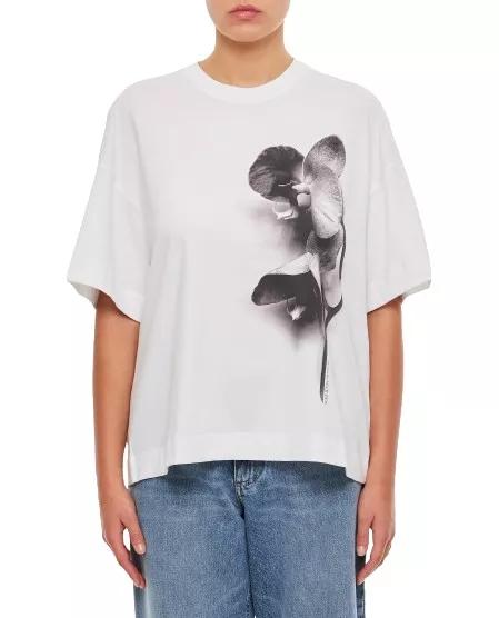 Alexander McQueen - Cotton T-Shirt - Größe 42 - white