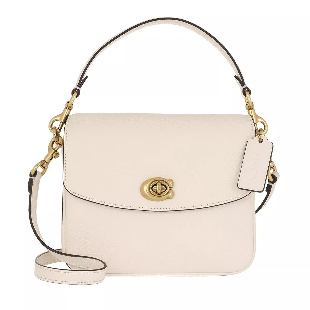 Coach Polished Pebbled Leather Cassie Crossbody 19 Chalk