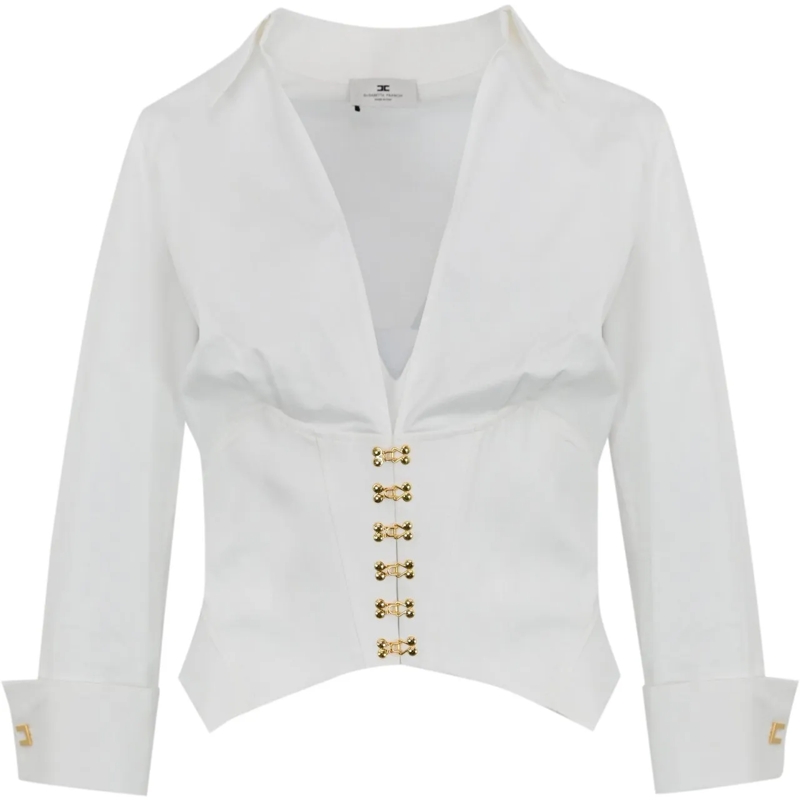 Elisabetta Franchi Chemisier Shirts White weiß