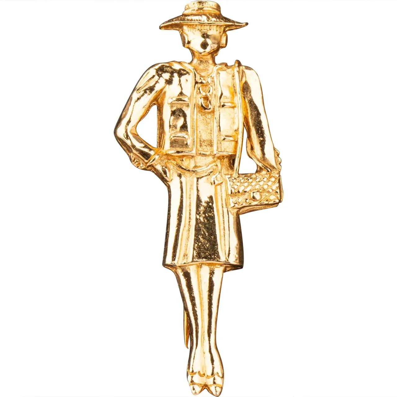 Chanel Halskette - Chanel Golden Coco Mademoiselle Brooch - Gr. unisize - in Mehrfarbig - für Damen