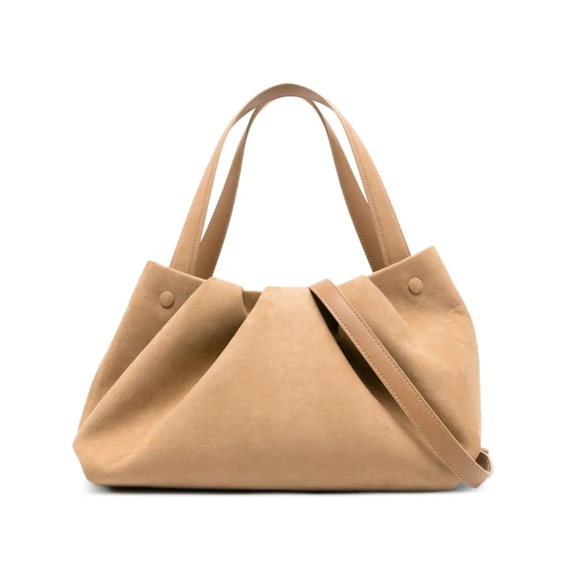 Themoirè Schultertasche Structured Minimalist Bag With Refined Finish Brown